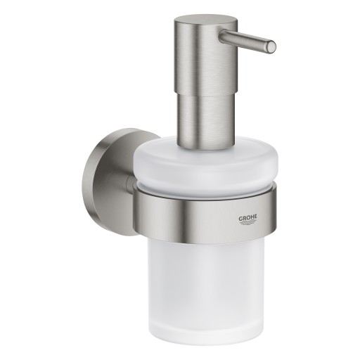 Dozator sapun lichid cu suport de perete Grohe Essentials supersteel