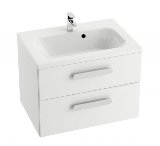 Dulap baza pentru lavoar Ravak Concept Chrome II SD800 cu doua sertare 80x49x50cm alb