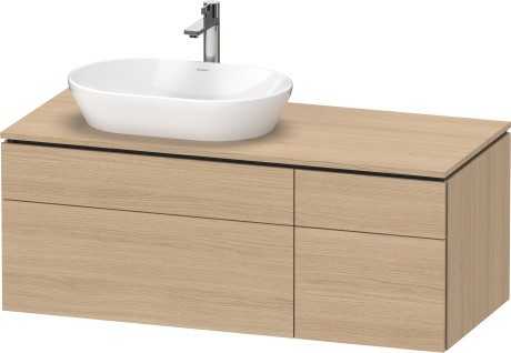 Dulap baza suspendat Duravit L-Cube 122x55cm stejar natur