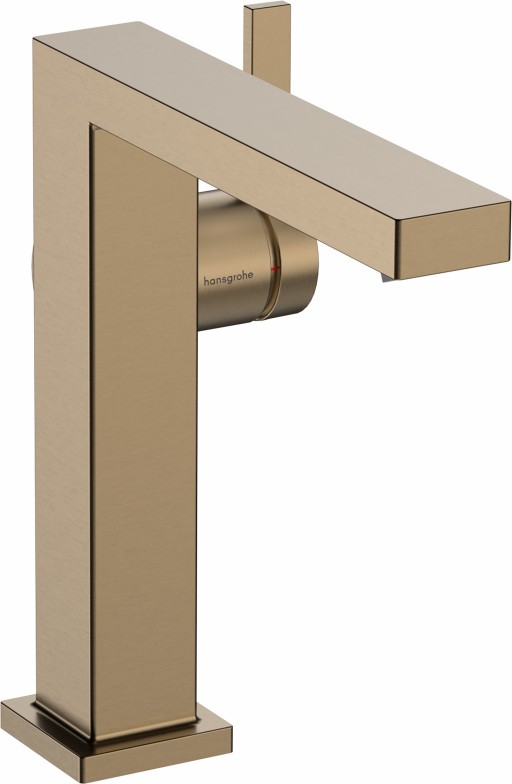 Baterie lavoar Hansgrohe Tecturis E 150 Fine CoolStart ventil click-clack bronz periat