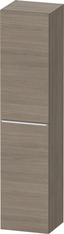 Dulap inalt suspendat Duravit D-Neo 400x360x1760mm cu o usa stejar terra