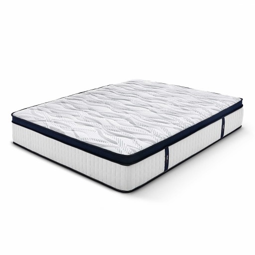 Saltea Ideal Sleep HOTEL SERIES CALIFORNIA LUX MEMORY, Arcuri Bonell, spumă poliuretanică elastică, spumă cu memorie, husă cu aerisire optimă, superortopedică, Grosime 28 cm