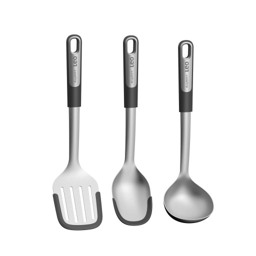 Set 3 ustensile de bucatarie BergHOFF, Leo Graphite, inox/silicon