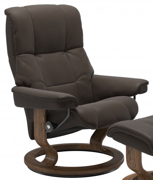 Fotoliu Stressless Myfair Classic M cadru Teak tapiterie piele Batik Brown