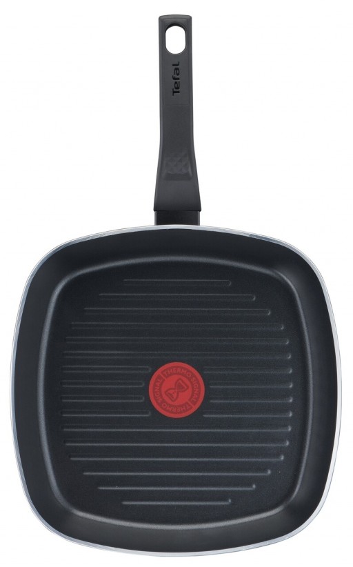 Tigaie Grill, Tefal, Easy Plus, 26 cm Ø, aluminiu