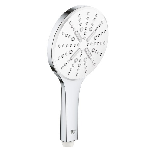 Para de dus Grohe RainShower SmartActive 130 Cube cu 3 jeturi moon white