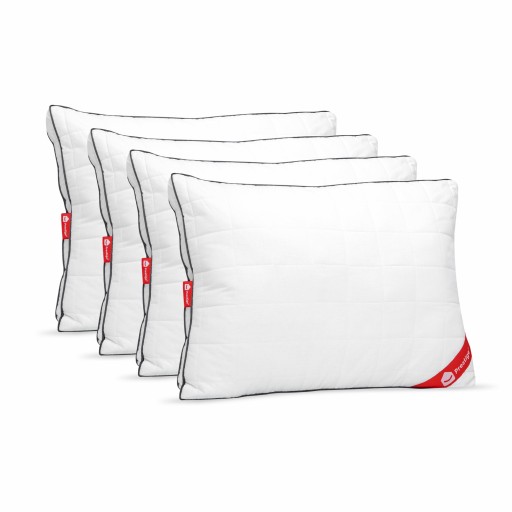 Set 4 x Perne Cotton Dream cu microfibră, husă bumbac, 50x70 cm