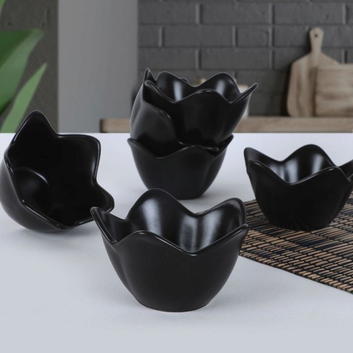 Set boluri, Keramika, 275KRM1506, Ceramica, Negru mat