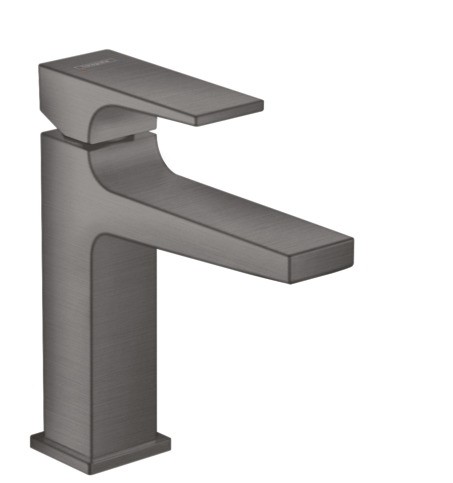 Baterie lavoar Hansgrohe Metropol 110 ventil push-open negru periat