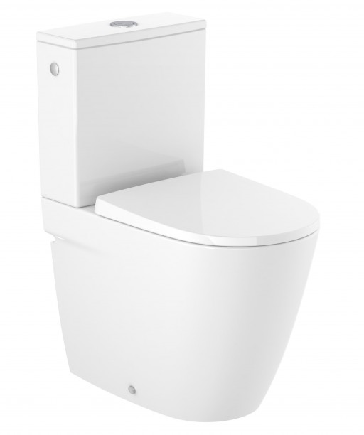 Vas WC Roca Ona Rimless back-to-wall alb