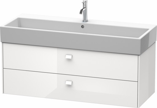 Dulap baza suspendat Duravit Brioso 1184x442mm cu doua sertare alb lucios