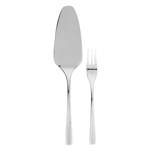 Set tacamuri desert Sambonet Sintesi 13 piese inox placat cu argint