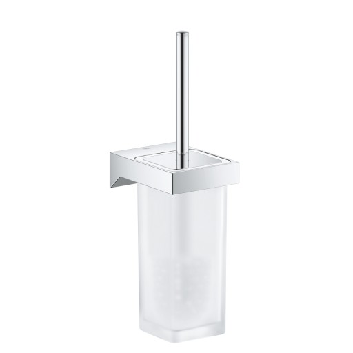 Perie wc cu suport de perete Grohe Selection Cube crom