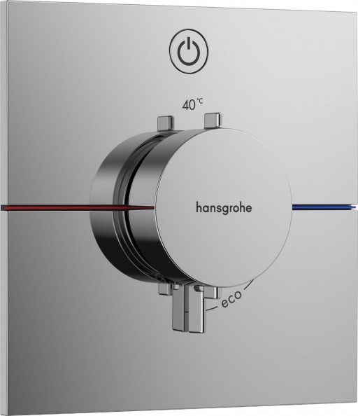 Baterie dus termostatata Hansgrohe ShowerSelect Comfort E On/Off cu montaj incastrat necesita corp ingropat crom