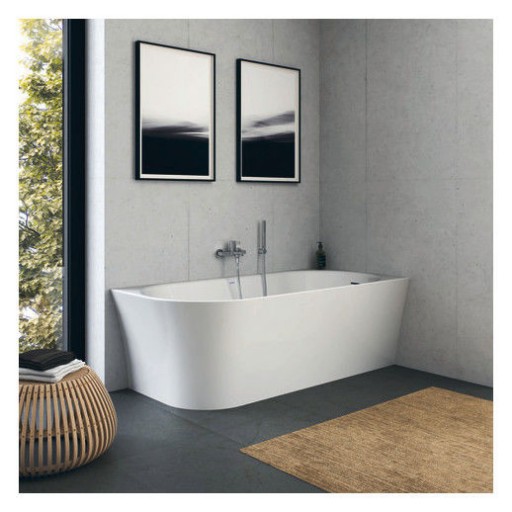 Cada freestanding Duravit DuraSenja 170x80cm de colt orientare dreapta alb