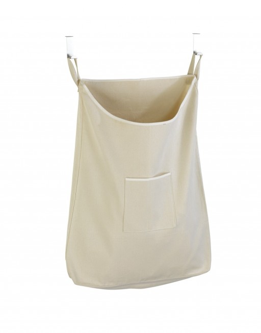 Cos de rufe cu agatare pe usa, Wenko, Canguro Beige, 65 L, 10 x 81 x 52 cm, bumbac, bej