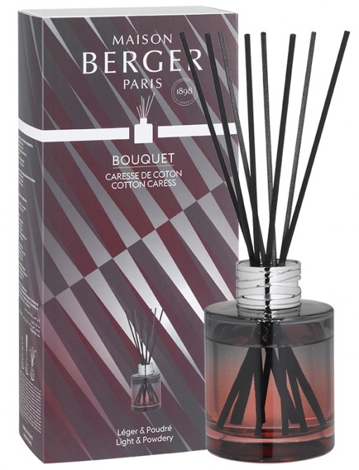 Difuzor parfum camera Maison Berger Bouquet Dare Gris & Rose cu parfum Caresse de Coton 115ml