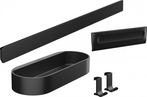 Set accesorii cabina de dus culoare negru mat Hansgrohe WallStoris 27967670