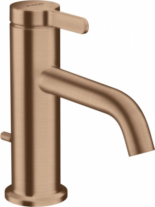 Baterie lavoar baie red gold periat cu ventil pop-up Hansgrohe Axor One 70