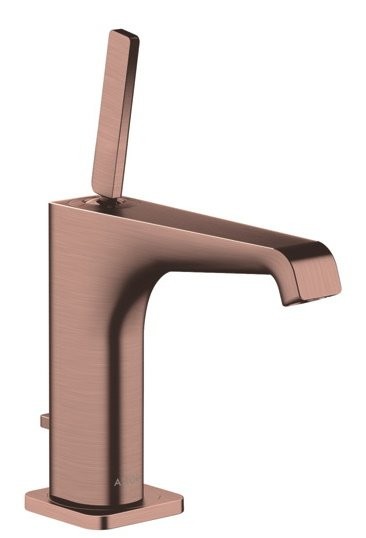 Baterie lavoar baie red gold periat cu ventil pop-up Hansgrohe Axor Citterio E