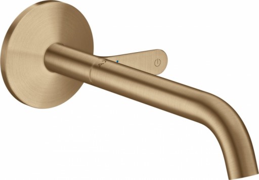 Baterie lavoar incastrata bronz periat, pipa 220 mm, Hansgrohe Axor One Select