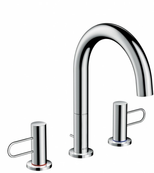 Baterie lavoar baie crom cu 3 orificii si ventil pop-up Hansgrohe Axor Uno