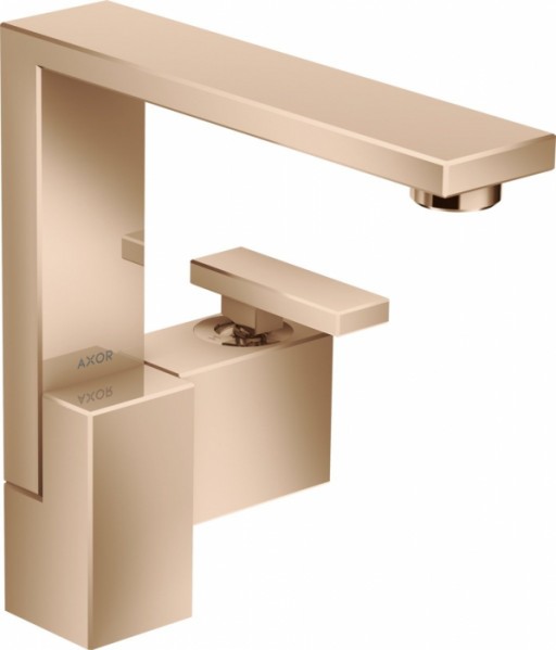 Baterie lavoar baie red gold lucios cu ventil click-clack, Hansgrohe Axor Edge 190