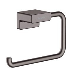 Suport hartie igienica culoare negru periat Hansgrohe AddStoris 41771340