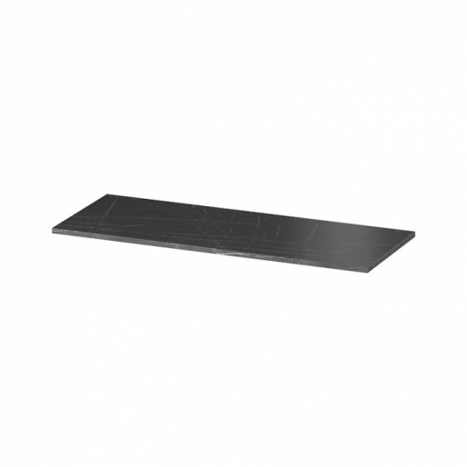 Blat pentru mobilier baie Cersanit Larga 120 cm, negru marmura