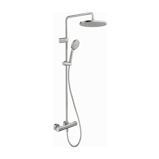 Coloana de dus Duravit System Shower 1000 cu baterie termostatata inox periat