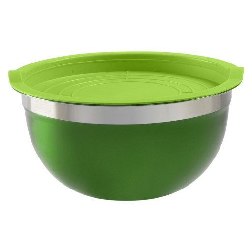 Set 2 boluri Minestrone, Ambition, 18-20 cm, inox, verde/argintiu