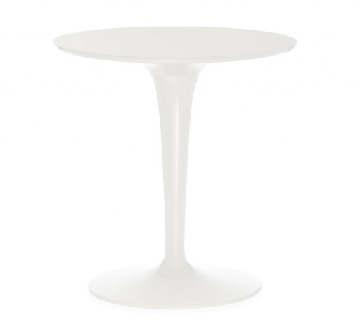 Masuta Kartell Tip Top Mono design Philippe Starck & Eugeni Quitllet d48cm h50cm alb