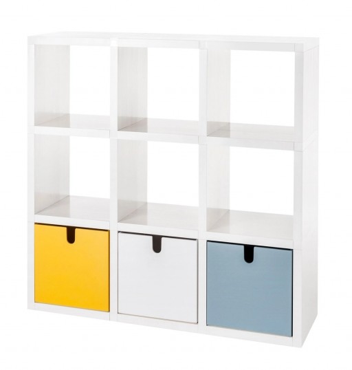 Biblioteca Kartell Polvara design Giulio Polvara 119x119x35.5cm alb