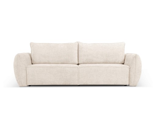 Canapea extensibila 3 locuri, Kaelle, Micadoni Home, BL, 244x97x91 cm, poliester chenille, bej deschis