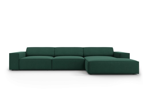 Coltar dreapta 4 locuri, Jodie, Micadoni Home, BL, 284x166x70 cm, poliester, verde