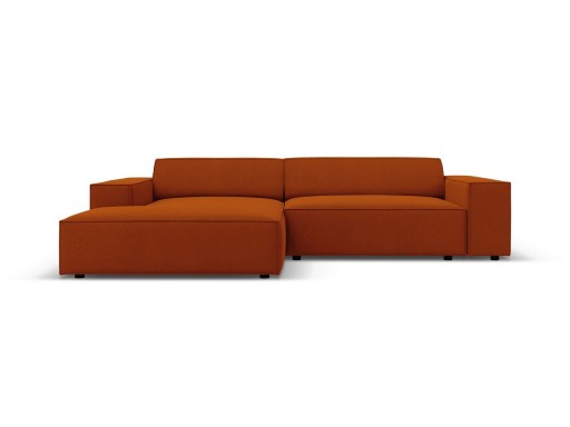 Coltar modular stanga 3 locuri, Jodie, Micadoni Home, BL, 224x166x70 cm, poliester, caramiziu