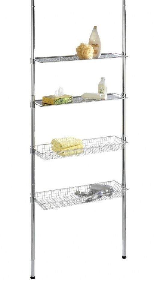 Suport extensibil pentru accesorii, Wenko, Bolsena, 20 x 71 x 65-285 cm, inox