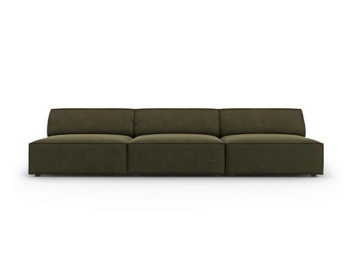 Canapea 3 locuri, Jodie, Micadoni Home, BL, 240x102x70 cm, catifea, verde