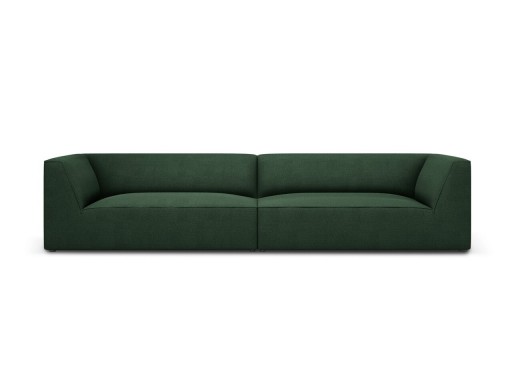 Canapea 4 locuri, Ruby, Micadoni Home, BL, 302x93x69 cm, poliester, verde