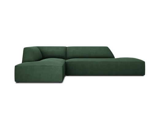 Coltar stanga 4 locuri, Ruby, Micadoni Home, BL, fara cotiera, 273x180x69 cm, poliester, verde