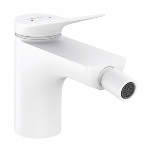 Baterie bideu culoare alb cu ventil inclus Hansgrohe Vivenis 75200700