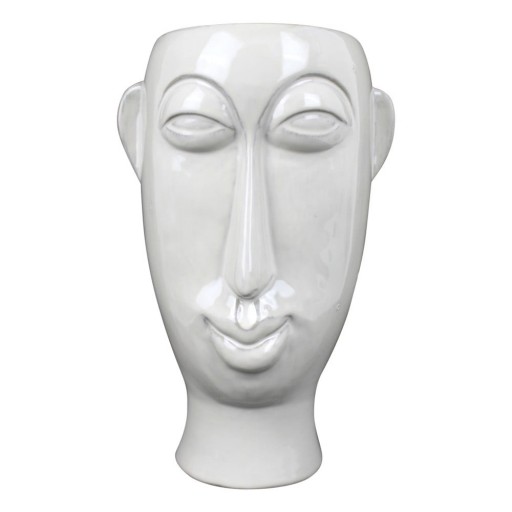 Vază din porțelan PT LIVING Mask, înălțime 27,2 cm, alb