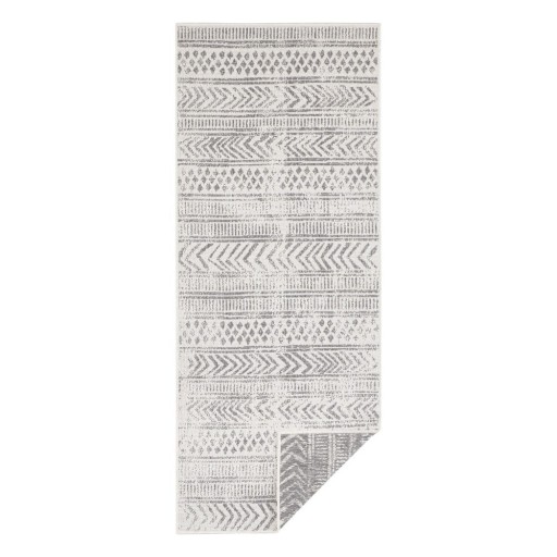 Covor adecvat pentru exterior NORTHRUGS Biri, 80 x 250 cm, gri-crem