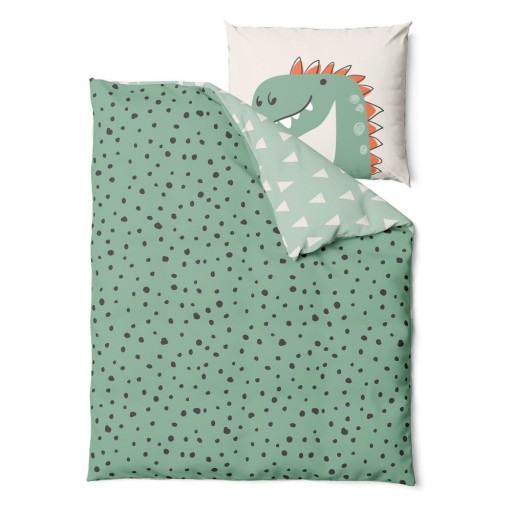 Lenjerie de pat pentru copii din bumbac pentru pătuț 90x130 cm Dino – Bonami Selection