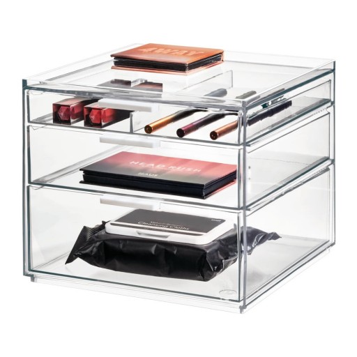 Organizator de baie pentru cosmetice din plastic reciclat – iDesign