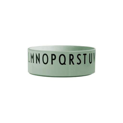 Bol pentru copii Design Letters Eat & Learn, ø 11 cm, verde