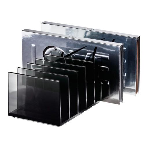 Organizator de baie negru mat pentru cosmetice din plastic reciclat Palette Station – iDesign