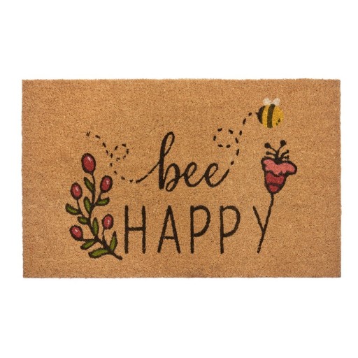 Covoraș de intrare din fibre de cocos 75x45 cm Bee Happy - Hanse Home