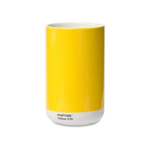 Vază galbenă din ceramică Yellow 012 – Pantone