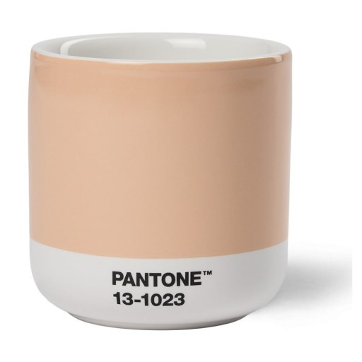 Cană din ceramică roz-portocaliu 175 ml Cortado Peach Fuzz 13-1023 – Pantone